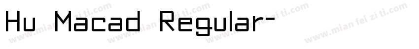 Hu Macad Regular字体转换